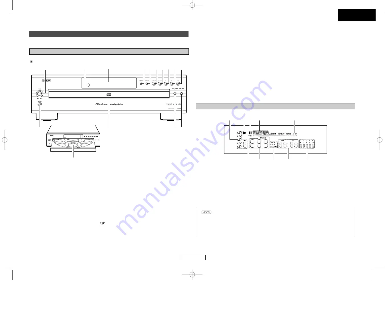 Denon DCM-290 Operating Instructions Manual Download Page 7