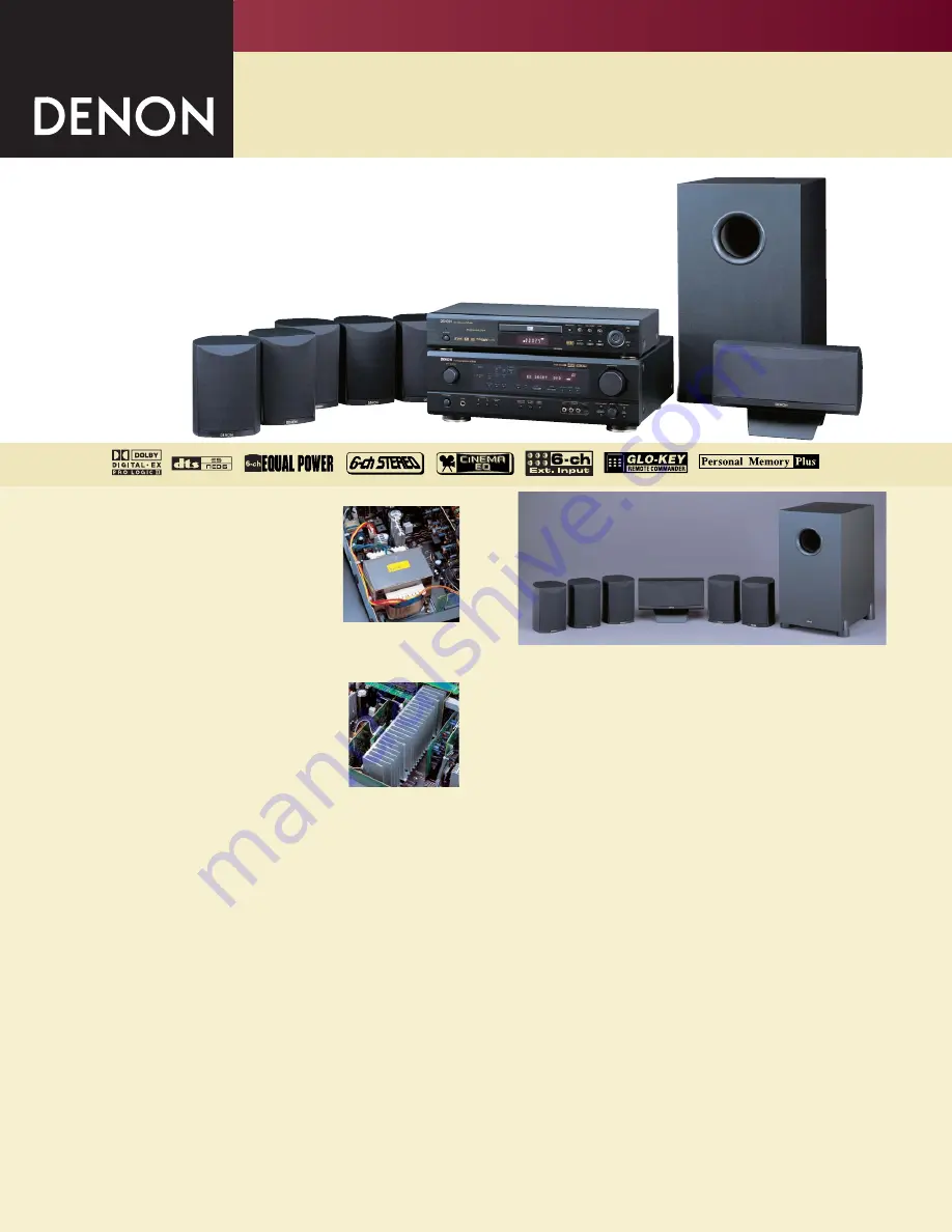 Denon DHT-684DVD Specification Sheet Download Page 1