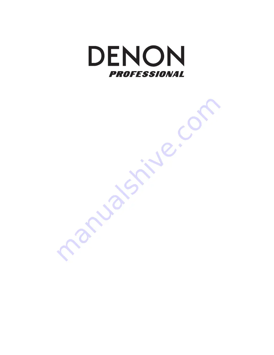 Denon DN-303S User Manual Download Page 1