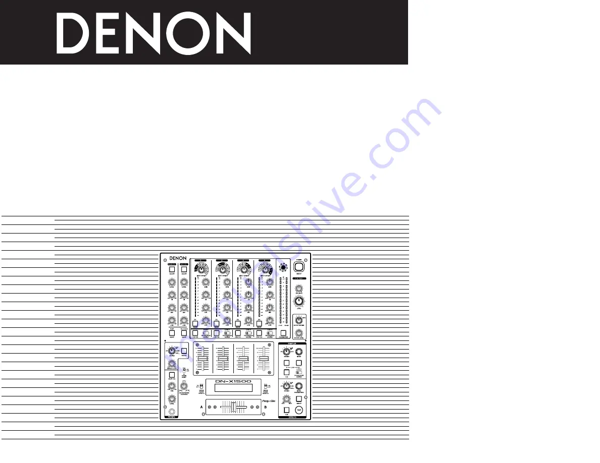 Denon DN-X1500 Скачать руководство пользователя страница 1