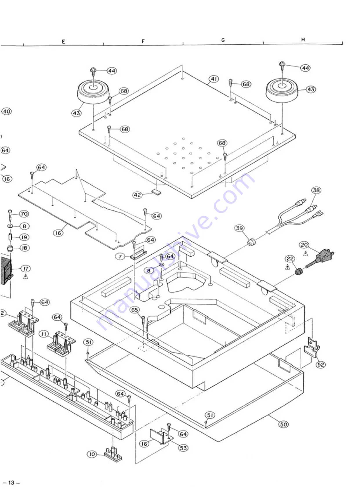 Denon DP-47F Service Manual Download Page 15