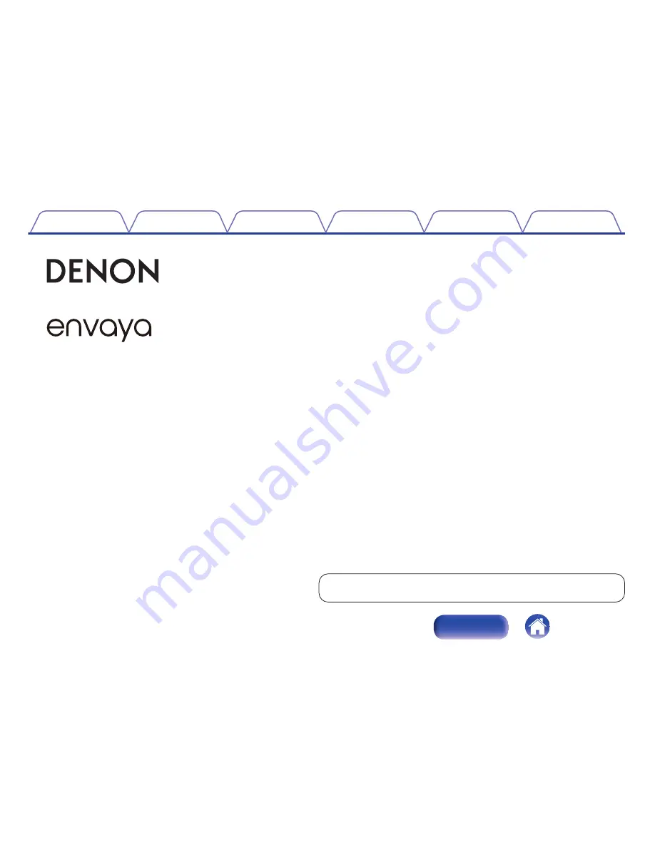 Denon envaya Скачать руководство пользователя страница 1