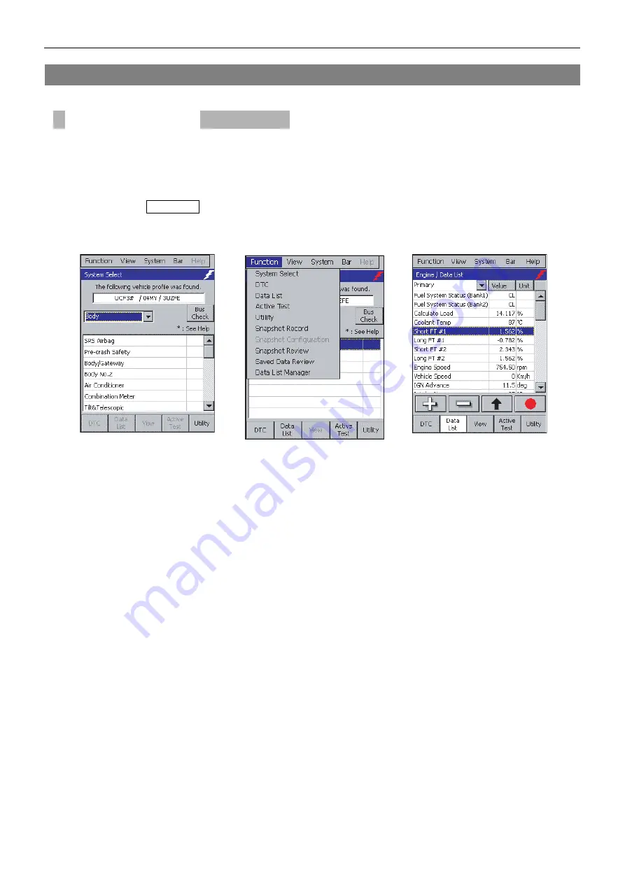 Denso Intelligent Tester II Operator'S Manual Download Page 63