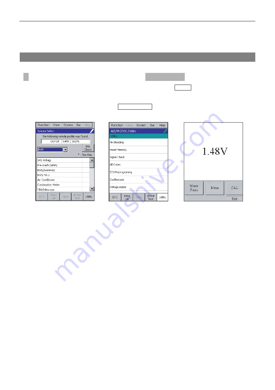 Denso Intelligent Tester II Operator'S Manual Download Page 98