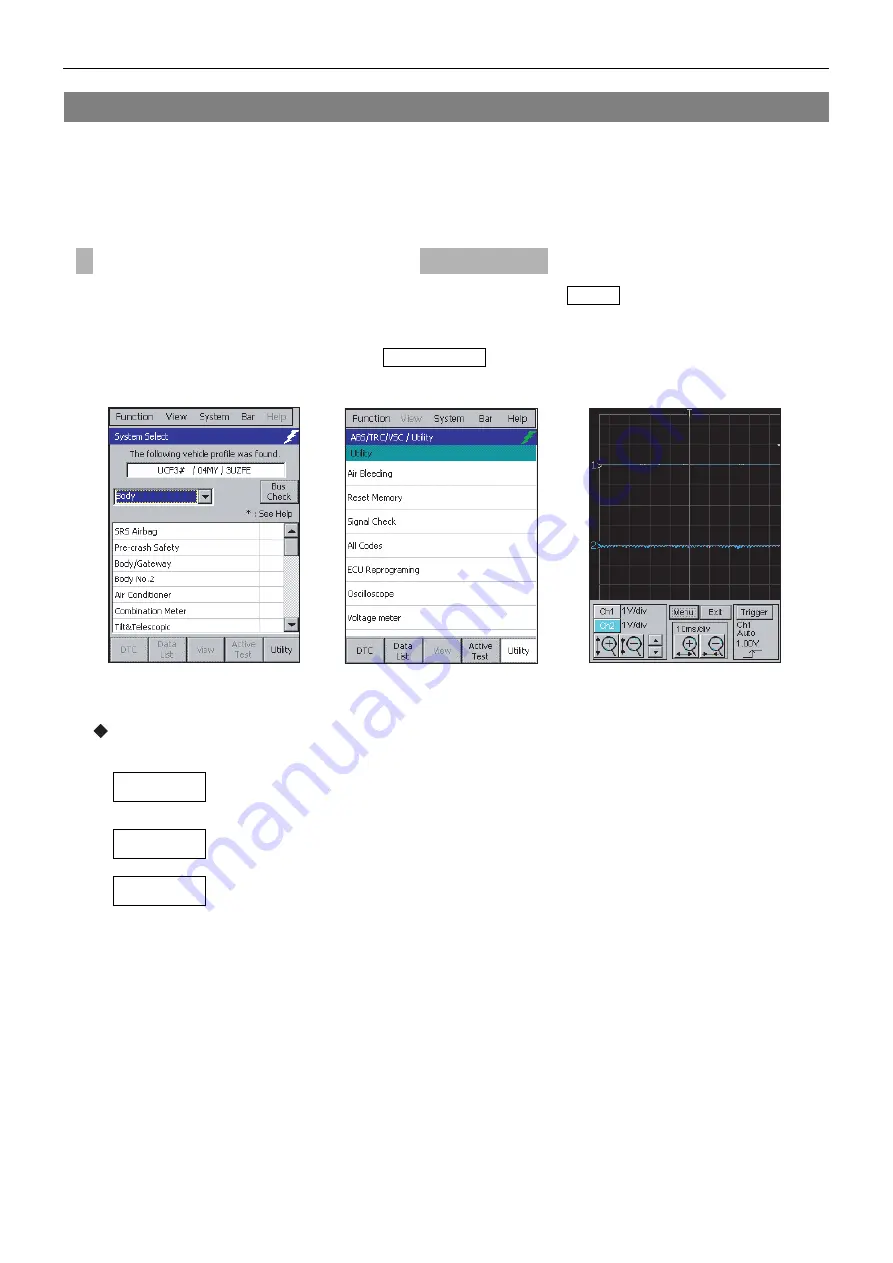 Denso Intelligent Tester II Operator'S Manual Download Page 107