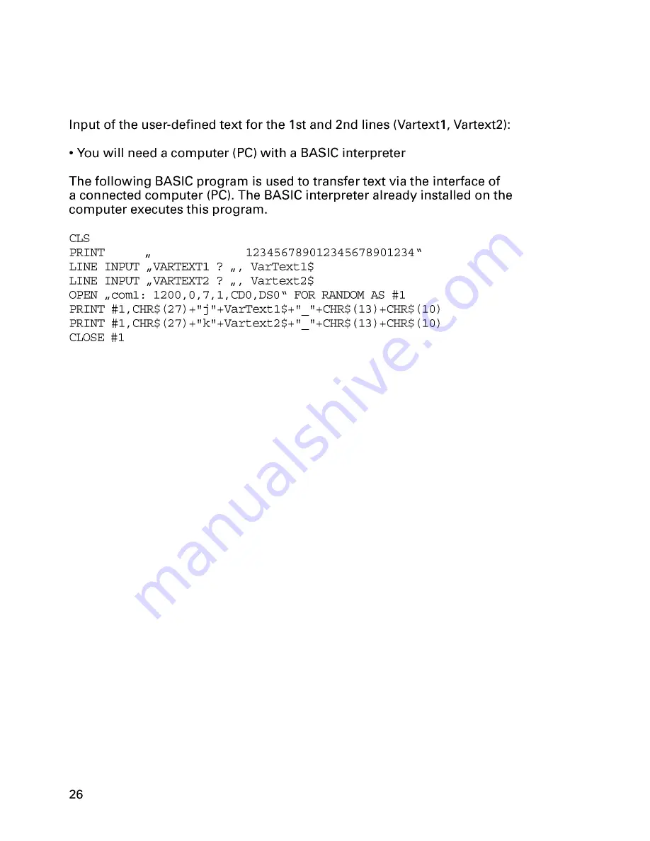 Denver 901042-1 Operating Instructions Manual Download Page 26