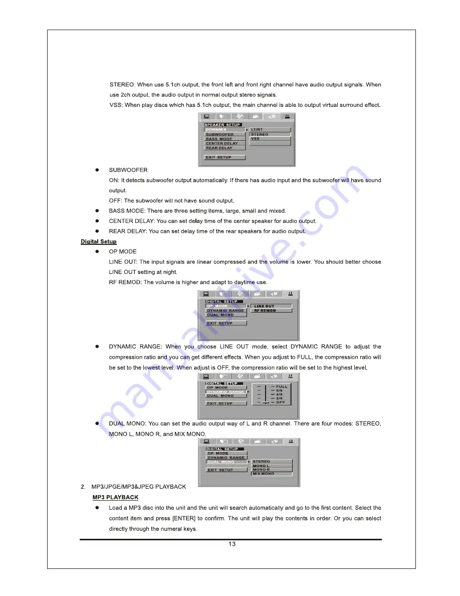 Denver DVD-916K Operation Instruction Manual Download Page 14