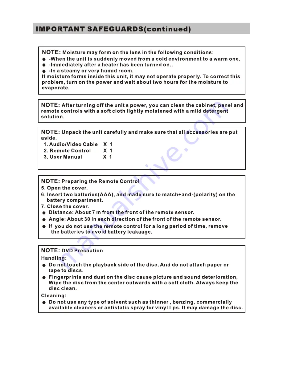 Denver DVH-1212 User Manual Download Page 3