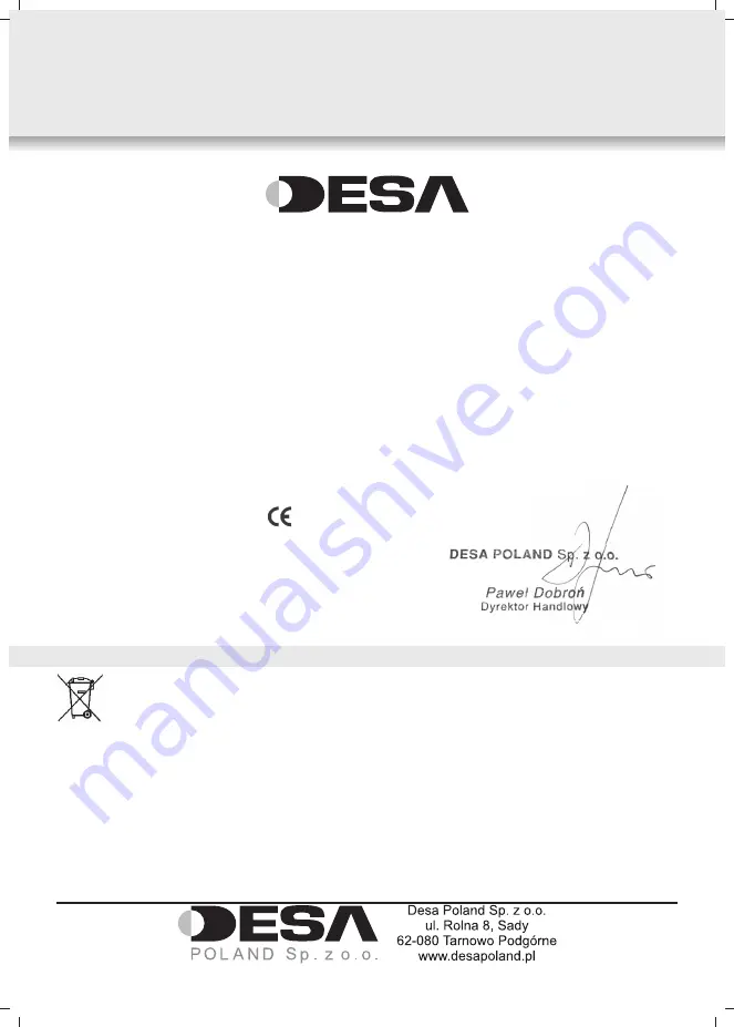 Desa AC 12 EHP Instruction Manual Download Page 16