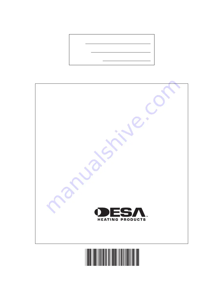 Desa VsGF28nTF Owner'S Operation And Installation Manual Download Page 32