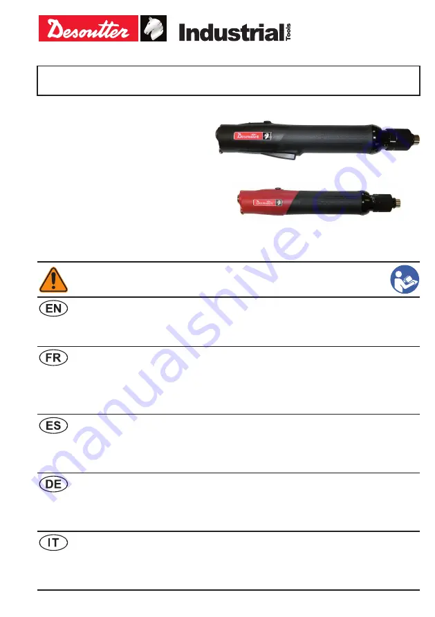 Desoutter 6151656190 Manual Download Page 1