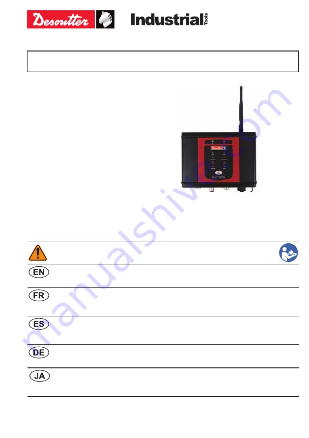 Desoutter E-LIT BOX V2 Original Instructions Manual Download Page 1