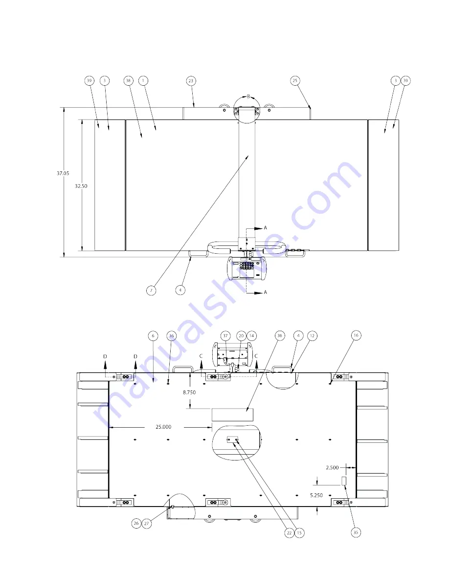 Detecto STRETCHER SCALE 8500 Service Manual Download Page 17