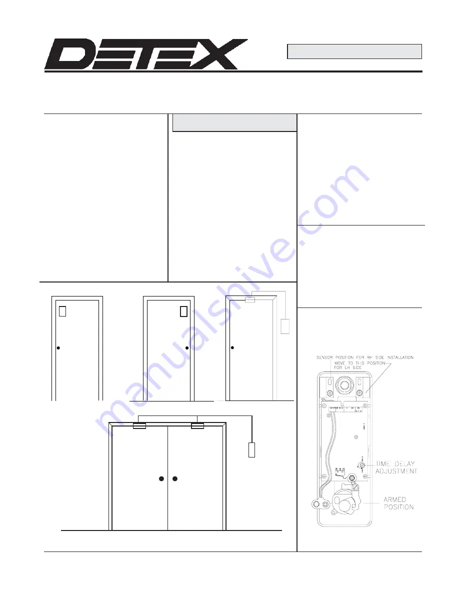 Detex EA-500 Installation Instructions Download Page 1