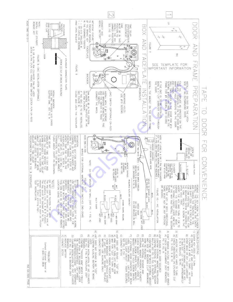 Detex EA-500 Installation Instructions Download Page 4