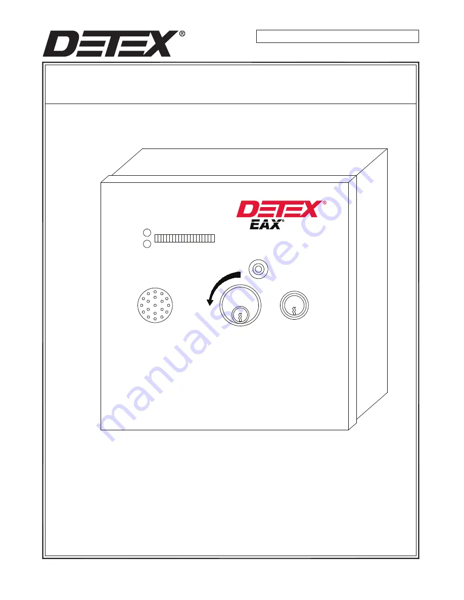 Detex EAX-3500 Скачать руководство пользователя страница 1