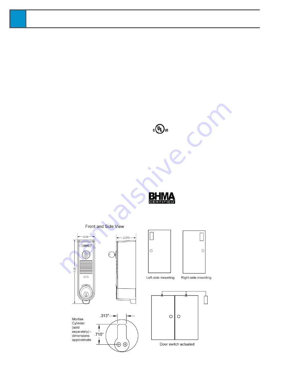 Detex ES300W Series Instructions Download Page 2