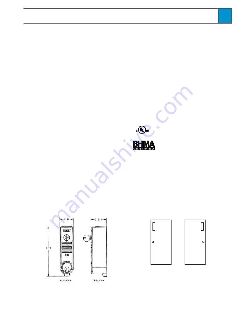 Detex ES500 Series Instructions Download Page 2