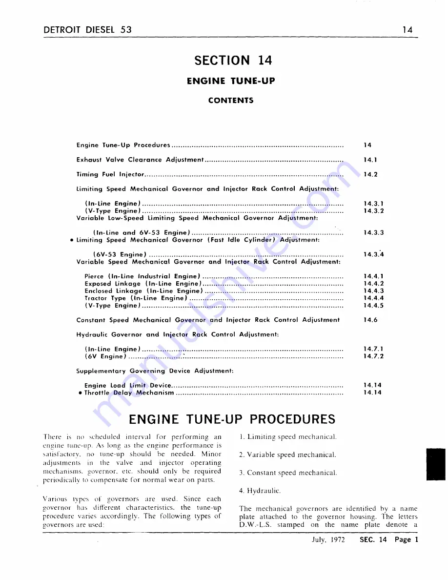 Detroit Diesel 53 Series Service Manual Download Page 62