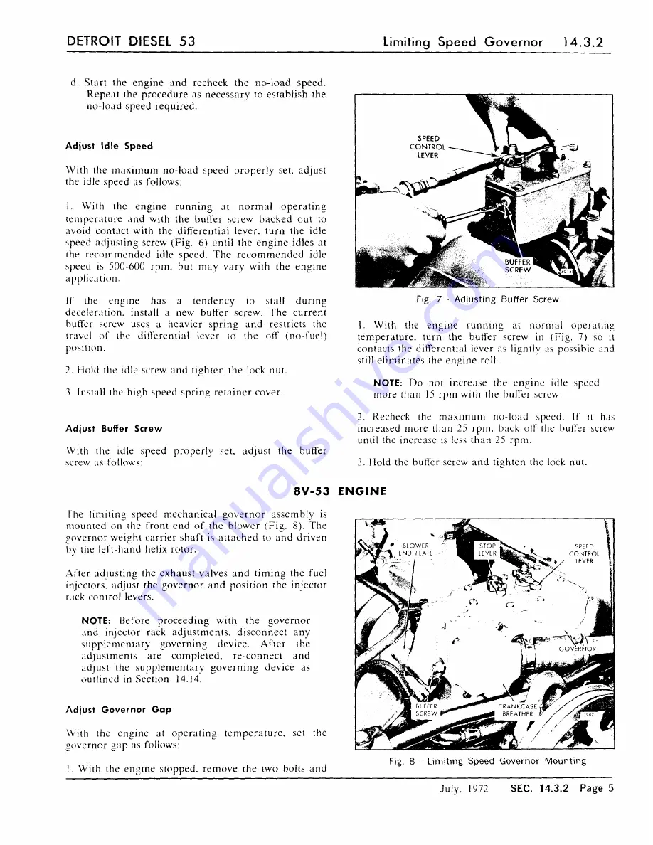 Detroit Diesel 53 Series Service Manual Download Page 75