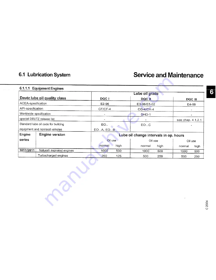 Deutz BF4L 2011 Operation Manual Download Page 51