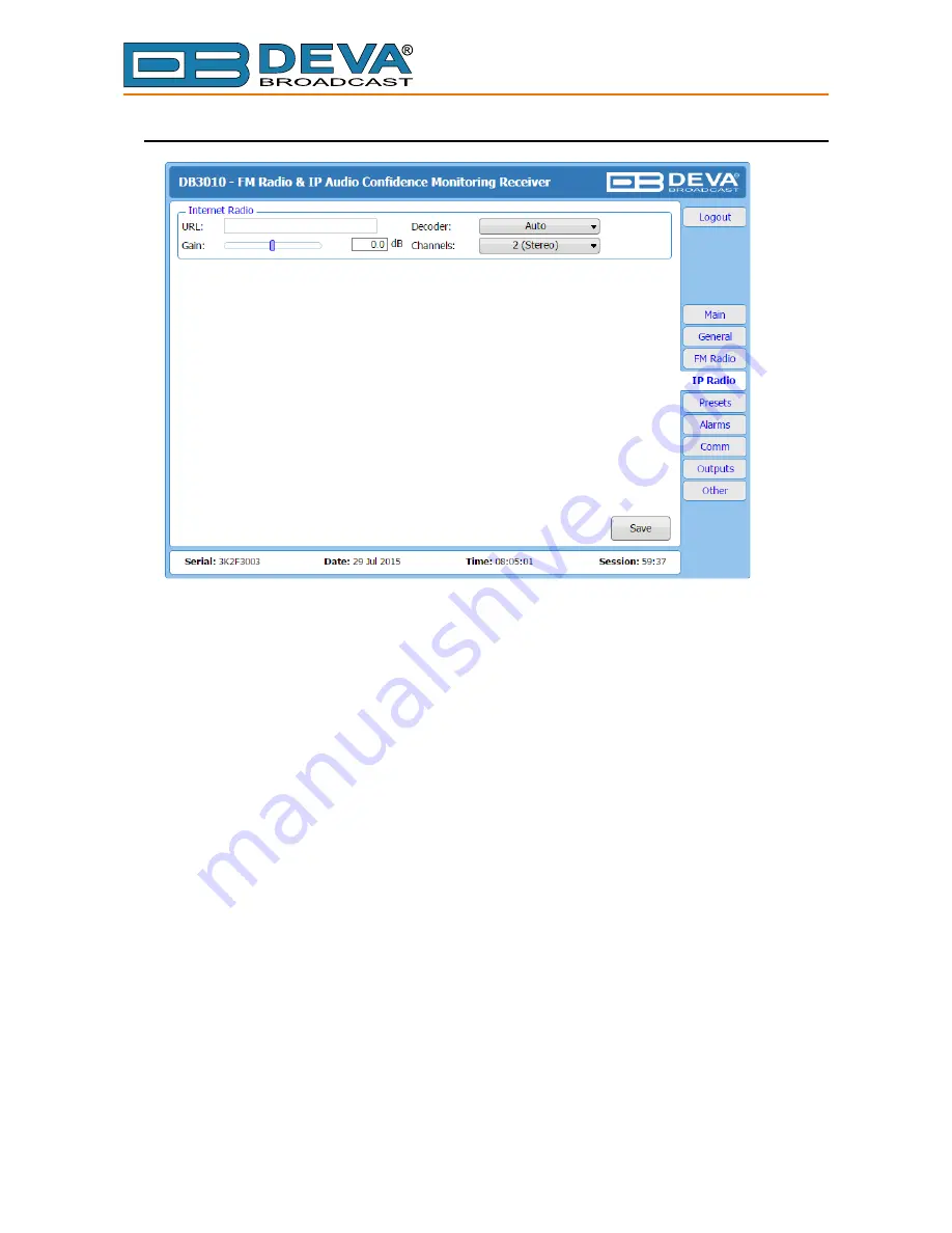 DEVA Broadcast DB3010 Скачать руководство пользователя страница 42