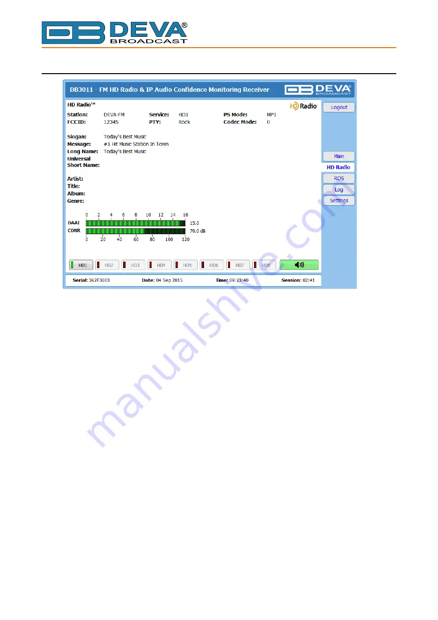 DEVA Broadcast DB3011 Maintenance And Operation Instruction Manual Download Page 41