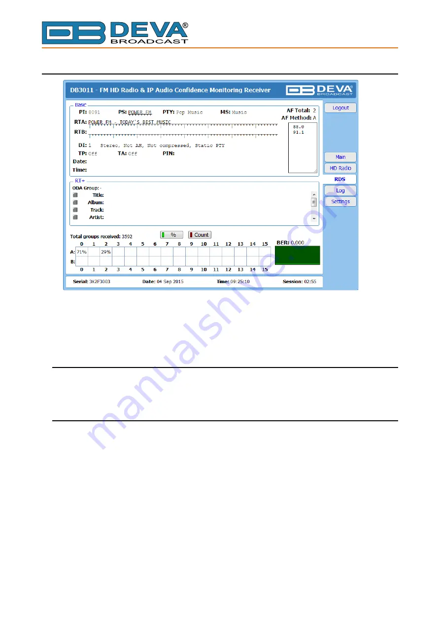 DEVA Broadcast DB3011 Скачать руководство пользователя страница 43