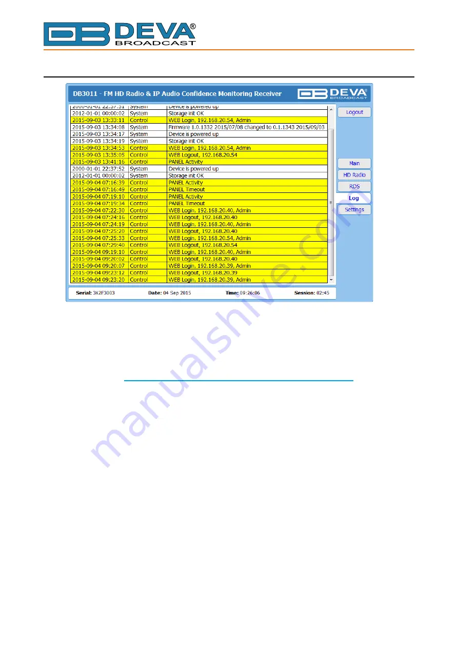 DEVA Broadcast DB3011 Скачать руководство пользователя страница 44