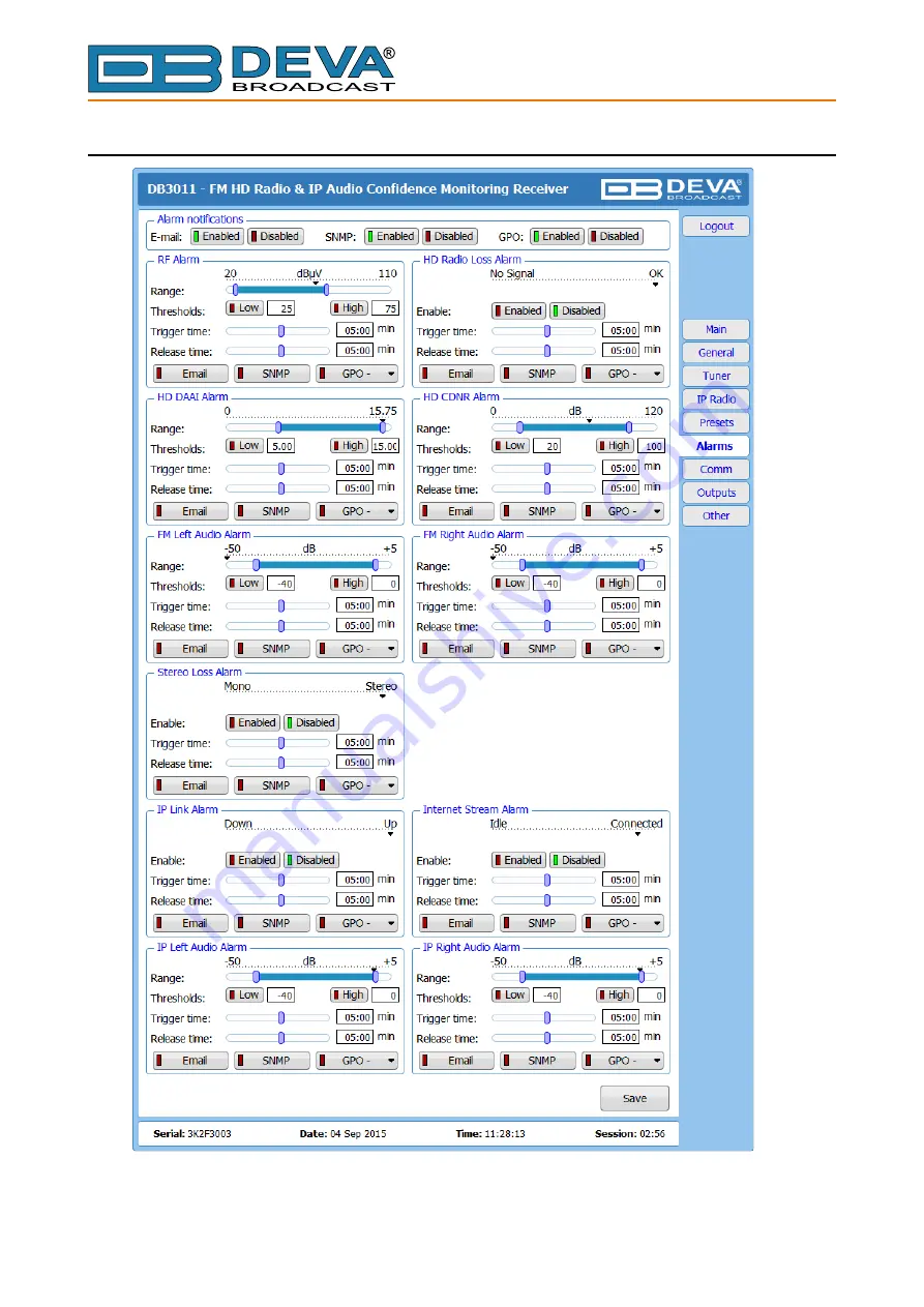 DEVA Broadcast DB3011 Maintenance And Operation Instruction Manual Download Page 51