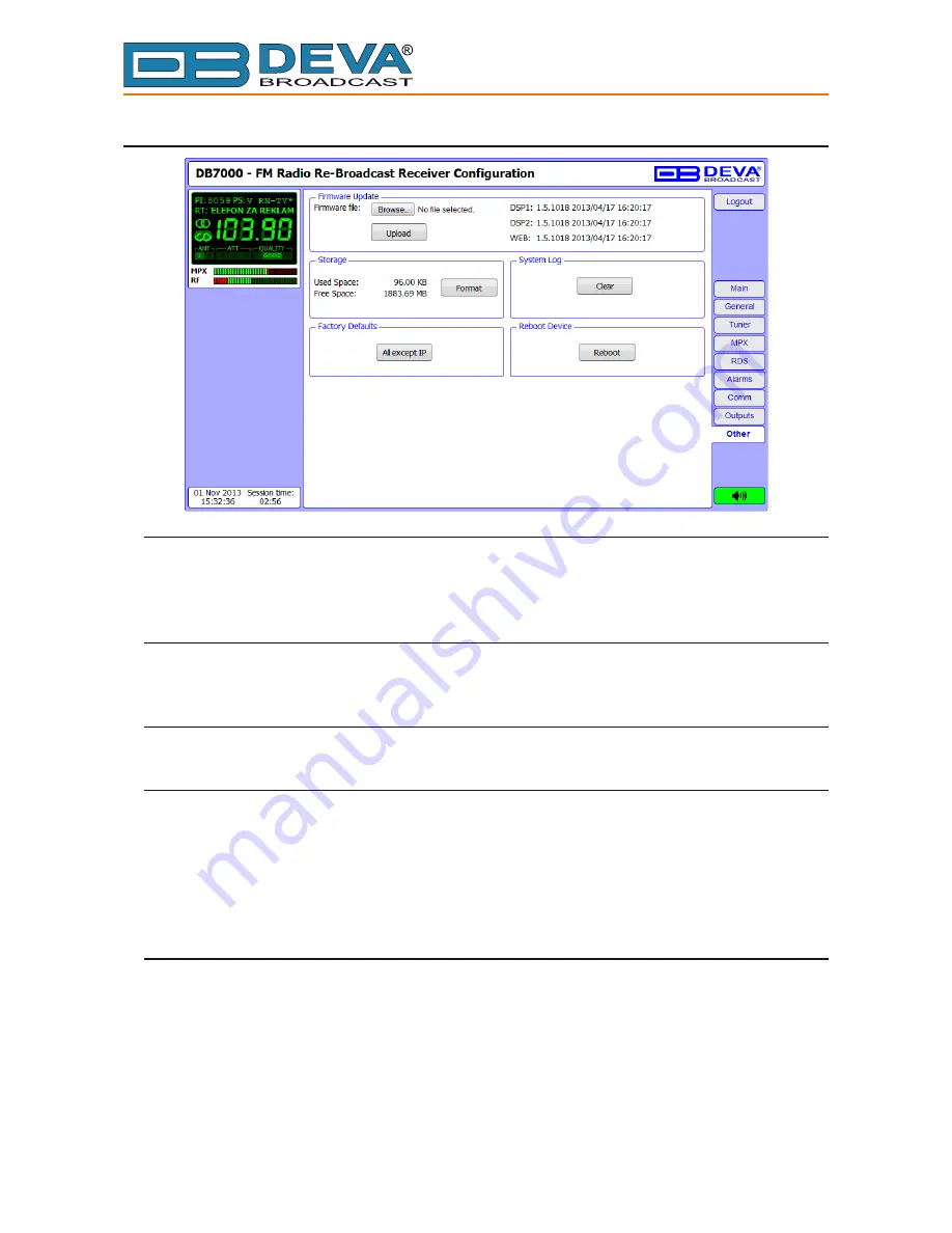 DEVA Broadcast DB7000 Maintenance And Operating Instructions Download Page 66