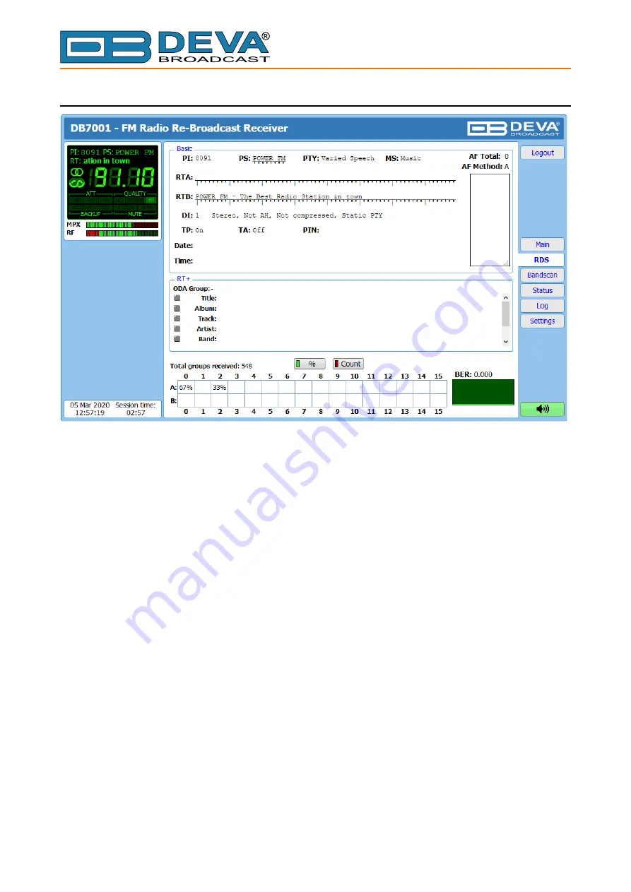 DEVA Broadcast DB7001 Maintenance And Operation Instruction Manual Download Page 61