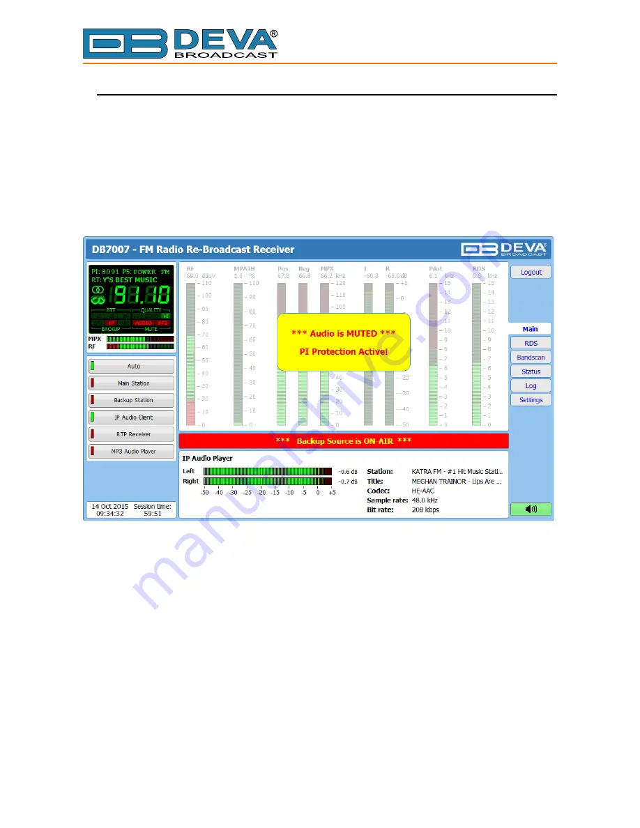 DEVA Broadcast DB7007 Maintenance And Operation Instruction Manual Download Page 77