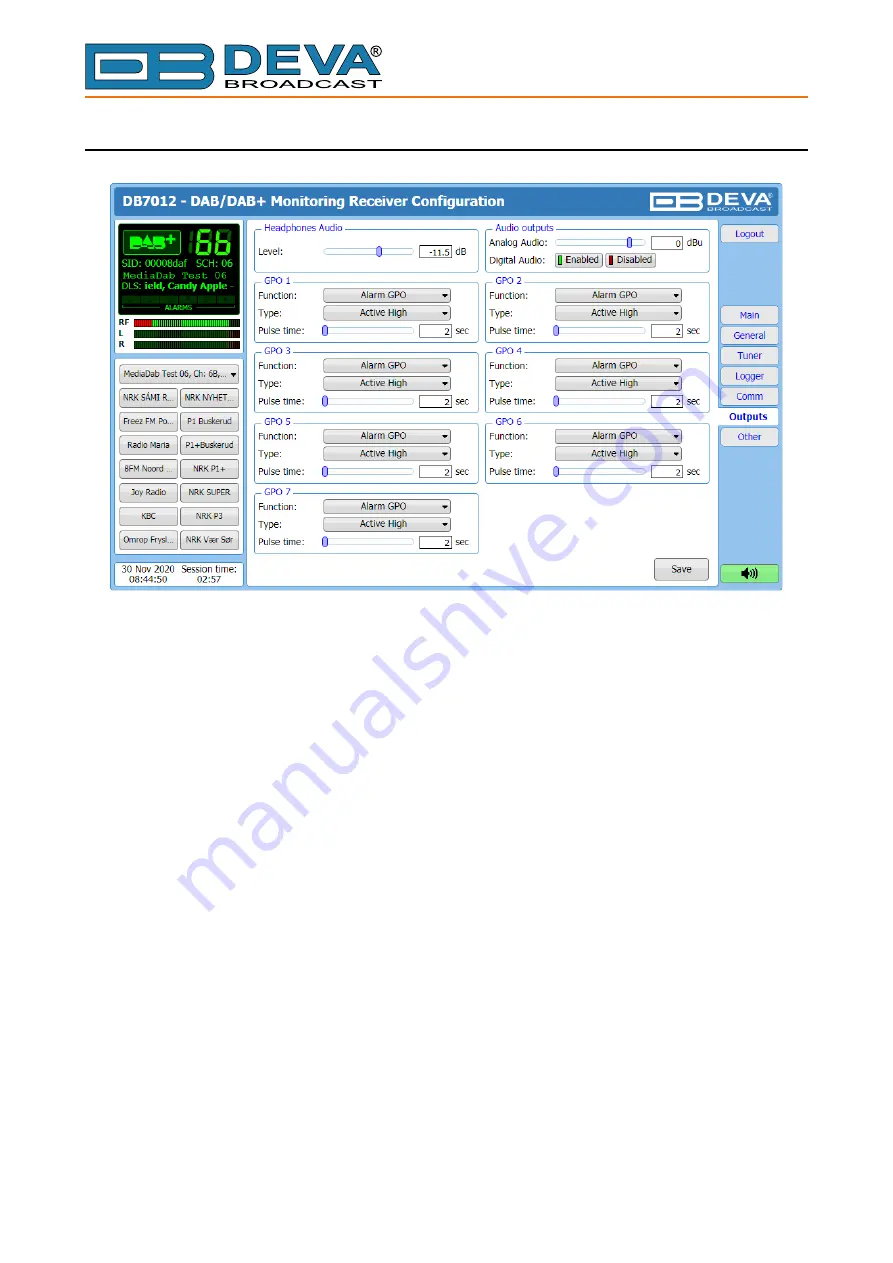 DEVA Broadcast DB7012 Скачать руководство пользователя страница 50