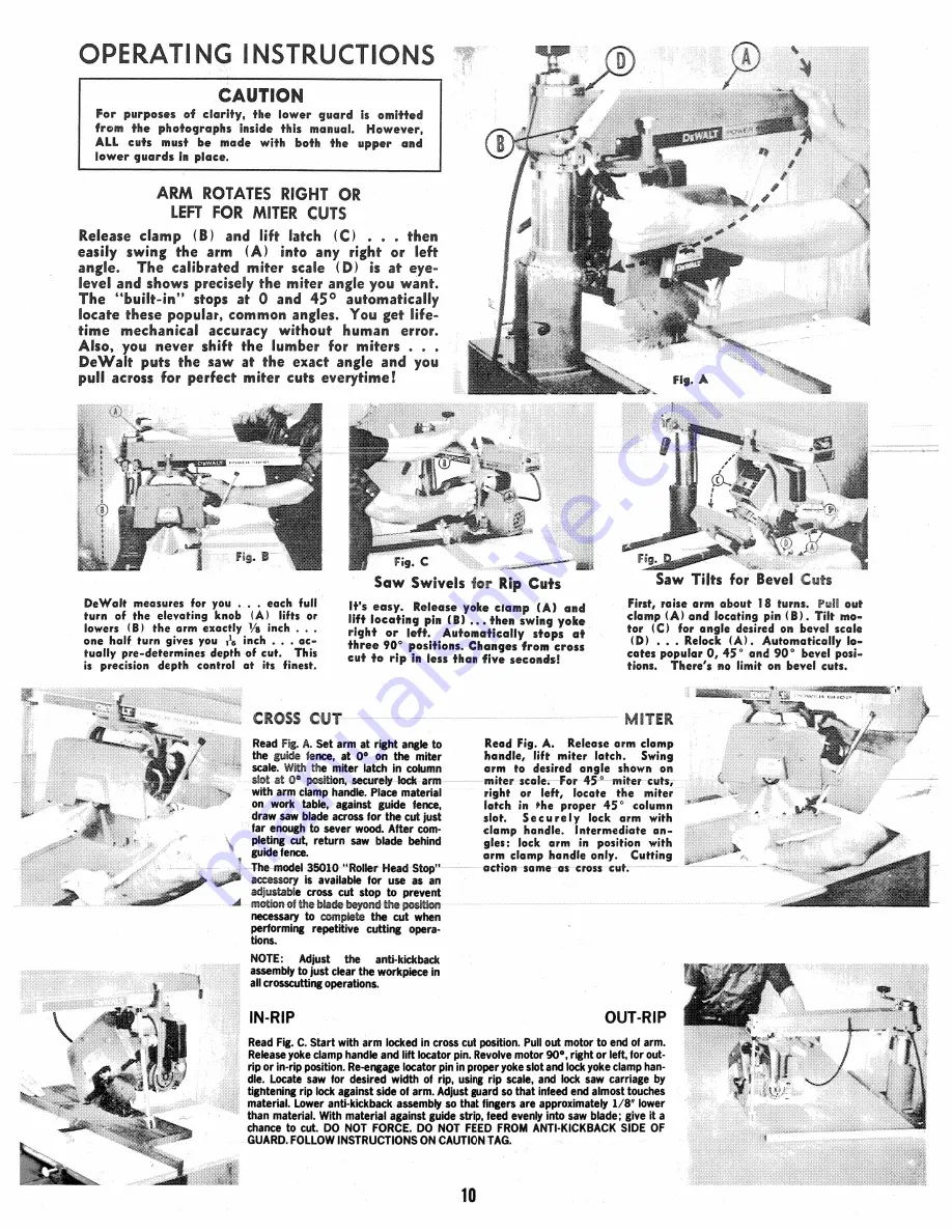 DeWalt 3431 Type 6 Use And Care Manual Download Page 10