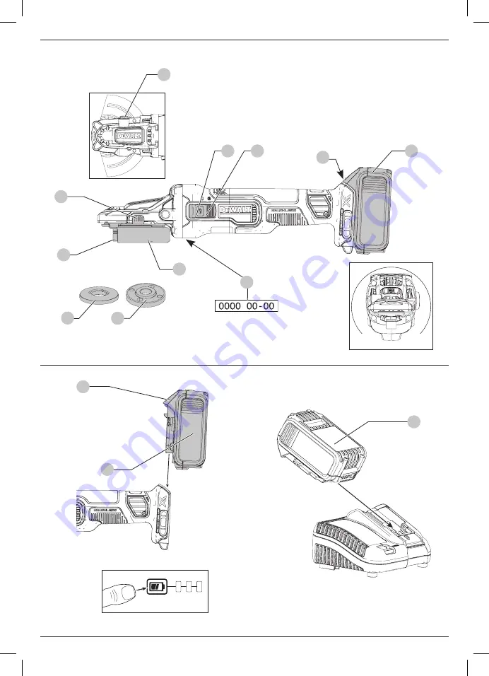 DeWalt DCG405F Manual Download Page 2