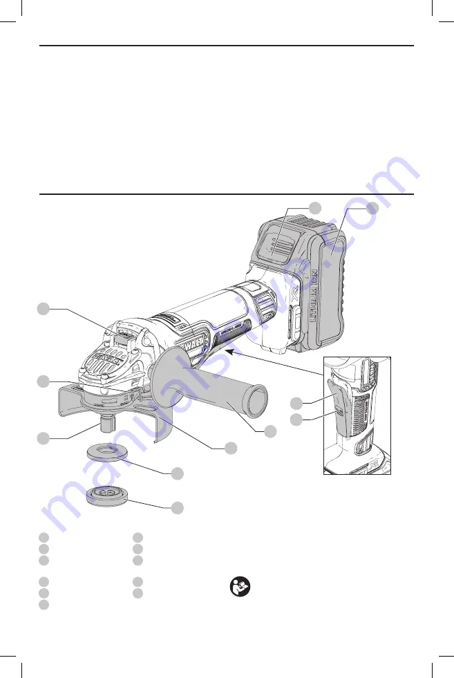 DeWalt DCG413 Instruction Manual Download Page 20