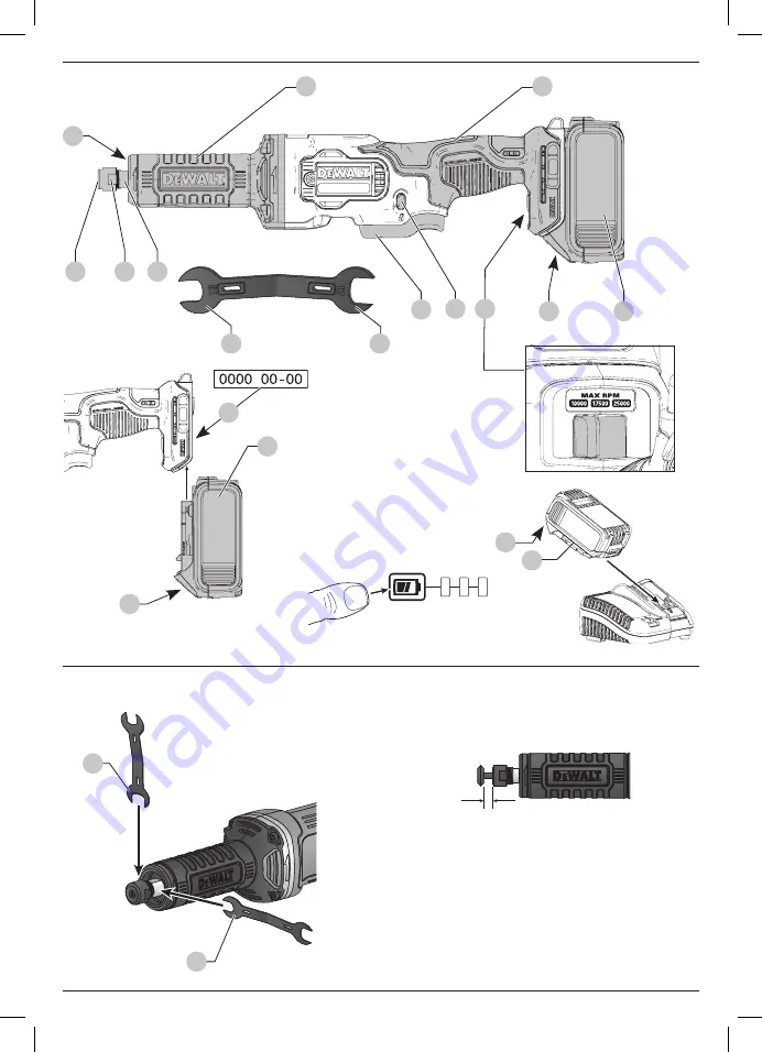 DeWalt DCG426 Instructions Manual Download Page 3