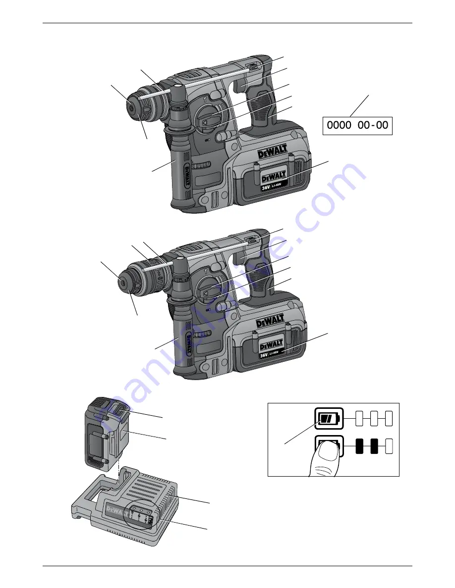 DeWalt DCH363 Скачать руководство пользователя страница 3