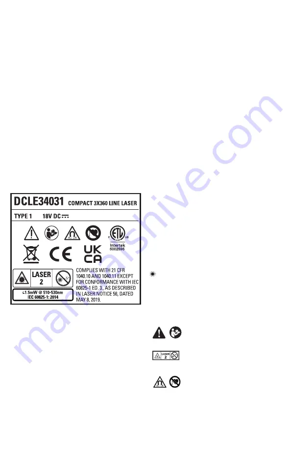 DeWalt DCLE34031 Original Instructions Manual Download Page 37