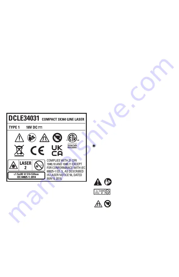 DeWalt DCLE34031 Original Instructions Manual Download Page 96