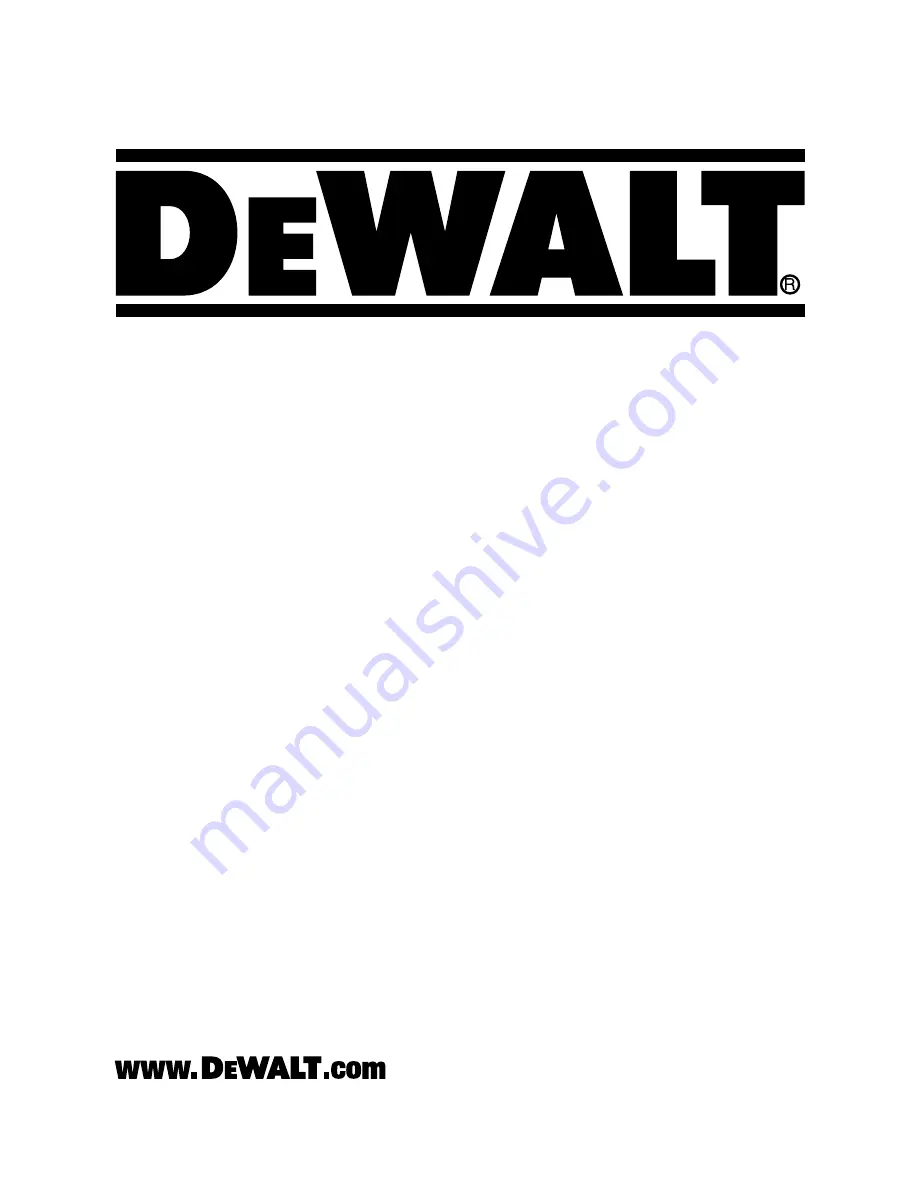 DeWalt dcr002 Original Instructions Manual Download Page 1