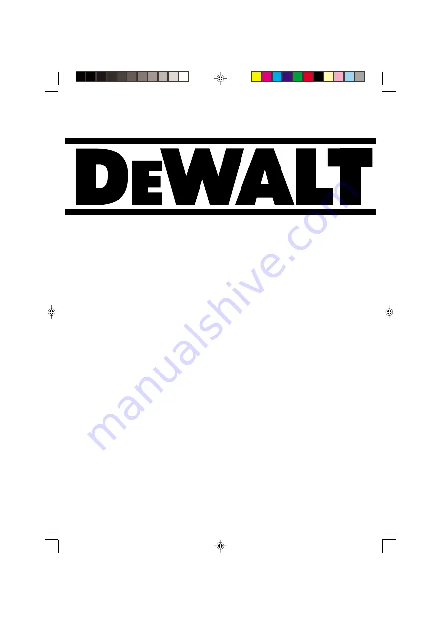 DeWalt DE0736 Instructions Manual Download Page 1