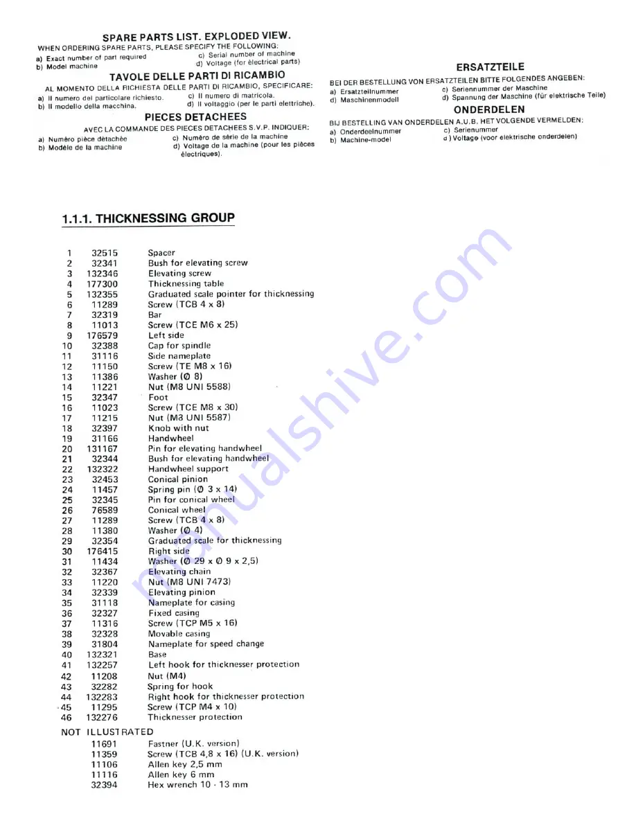 DeWalt DW 1150 Operation, Adjustmants, Maintenance, Spare Parts Download Page 26