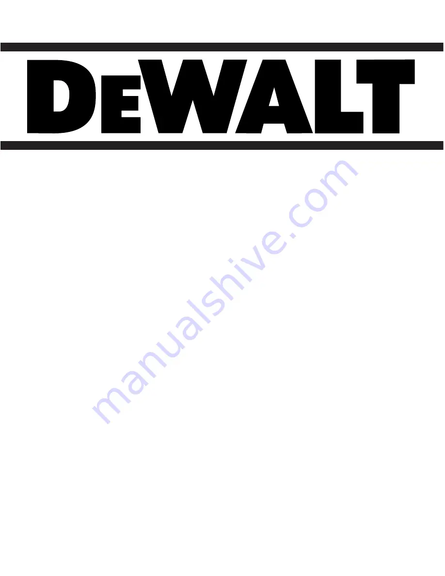 DeWalt DW060 User Manual Download Page 1