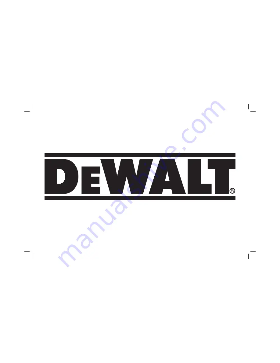 DeWalt DW083-XE Instruction Manual Download Page 1