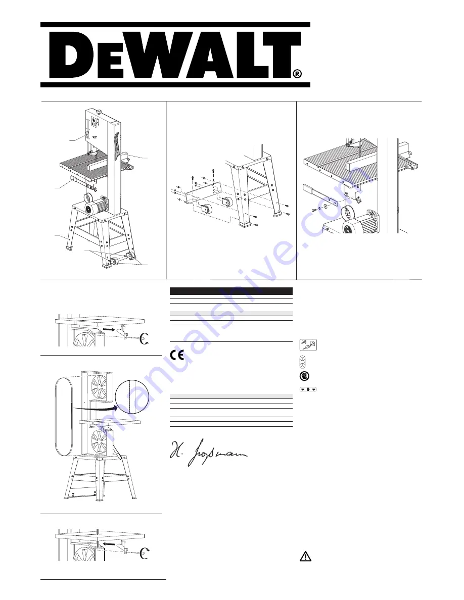 DeWalt DW876 Original Instructions Manual Download Page 4