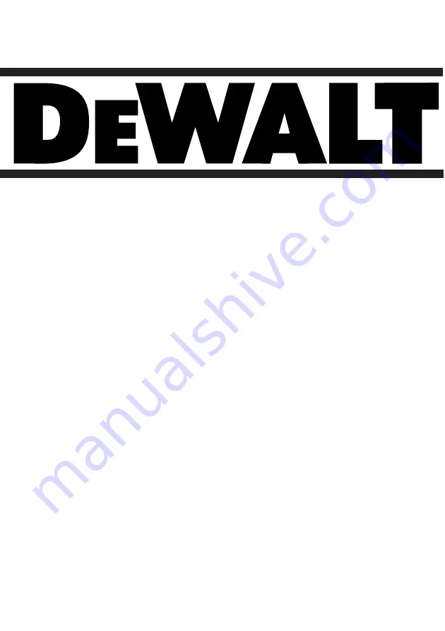 DeWalt DW909 Manual Download Page 1