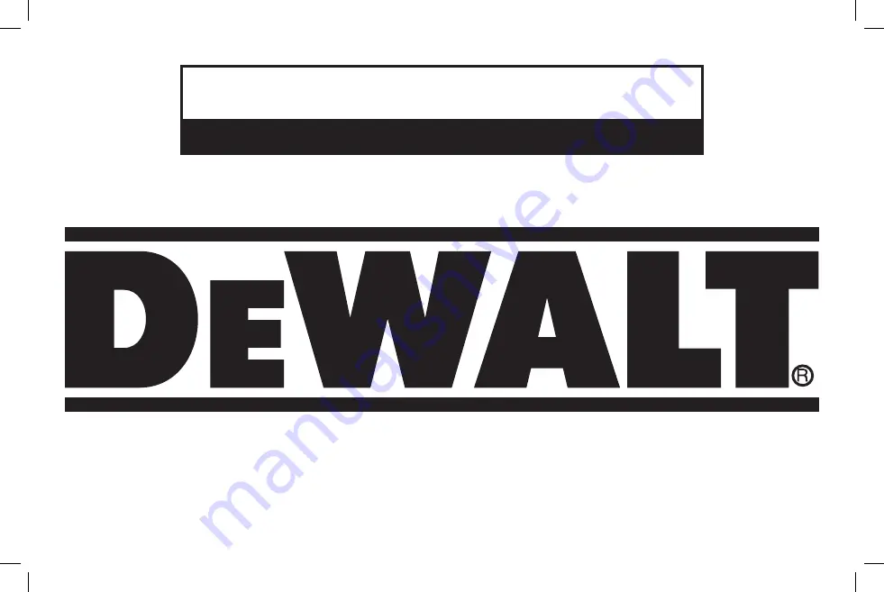 DeWalt DWE46044 Instruction Manual Download Page 1