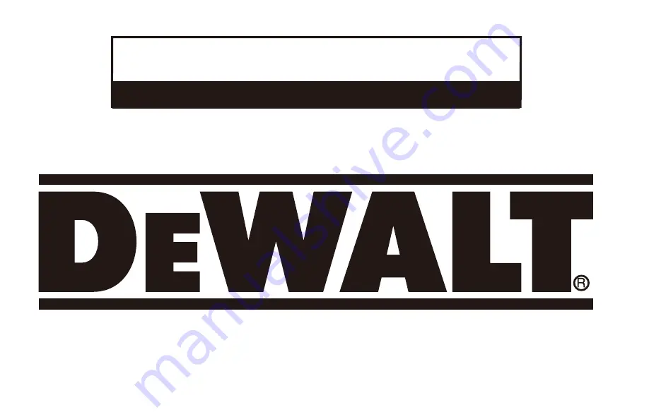 DeWalt DXAM2818 Instruction Manual Download Page 1